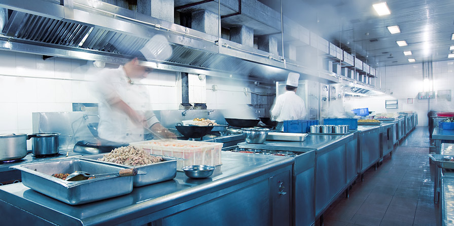 extractor in commercial kitchen